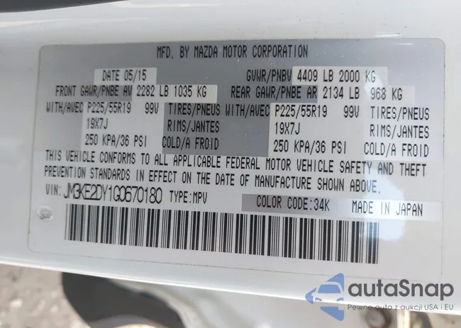 JM3KE2DY1G0670180: 42919966