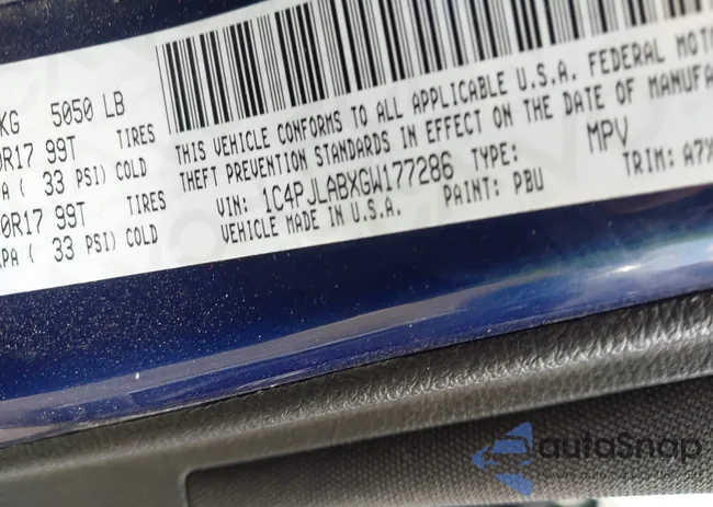 1C4PJLABXGW177286: 42919990