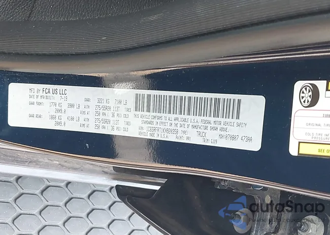 1C6SRFRT1KN920358: 42919993