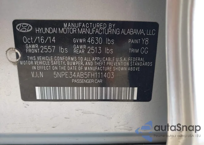 5NPE34AB5FH111403: 42920062