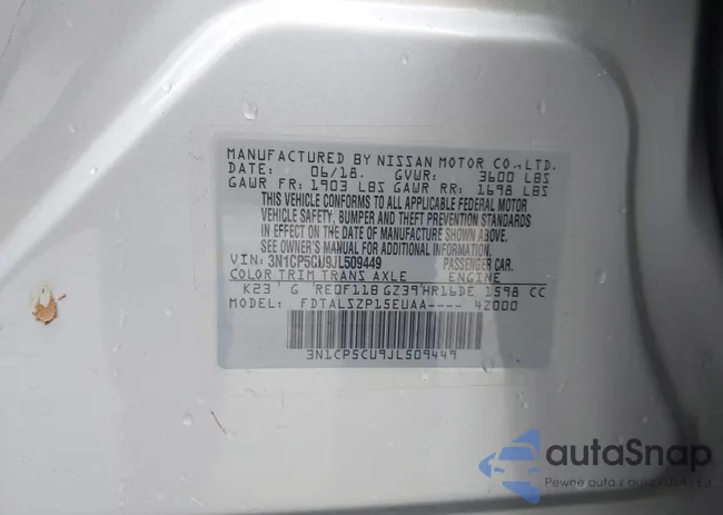 3N1CP5CU9JL509449: 42920081