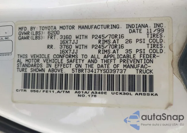 5TBRT3417YS039737: 42920186