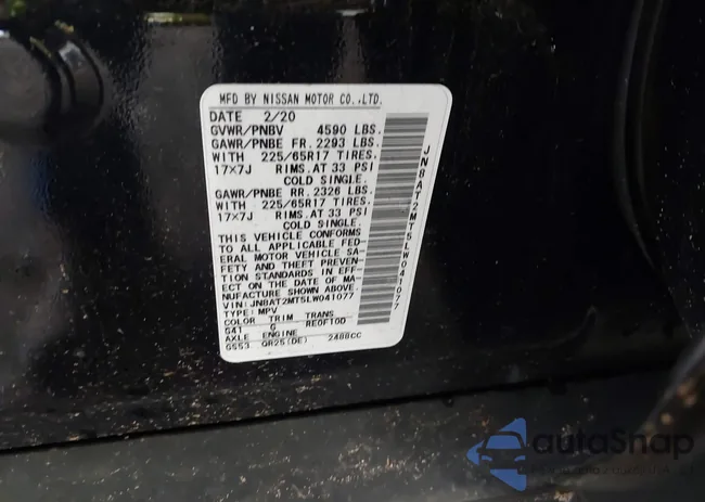 JN8AT2MT5LW041077: 42920204