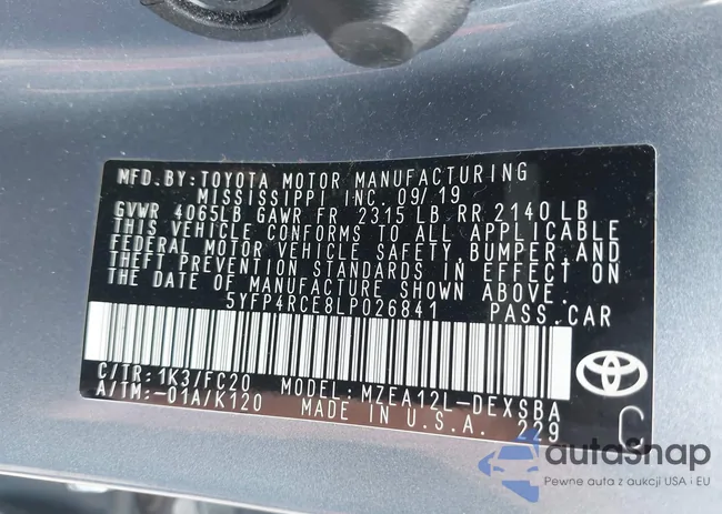 5YFP4RCE8LP026841: 42920234