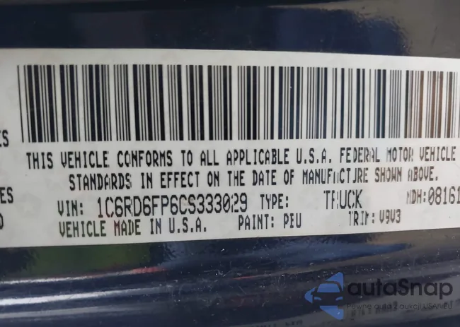 1C6RD6FP6CS333029: 42919322