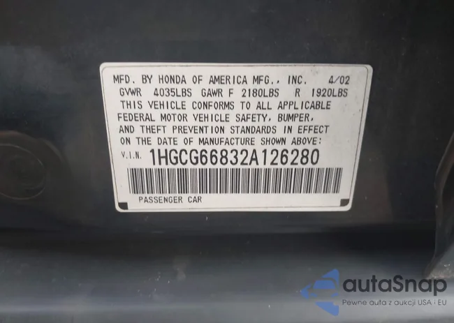 1HGCG66832A126280: 42919348