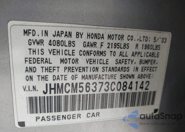 JHMCM56373C084142: 42919574