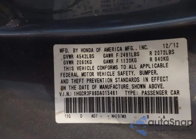 1HGCR3F86DA015461: 42919629