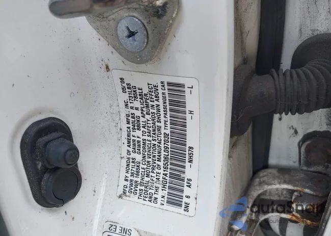 1HGFA16506L097032: 42920718