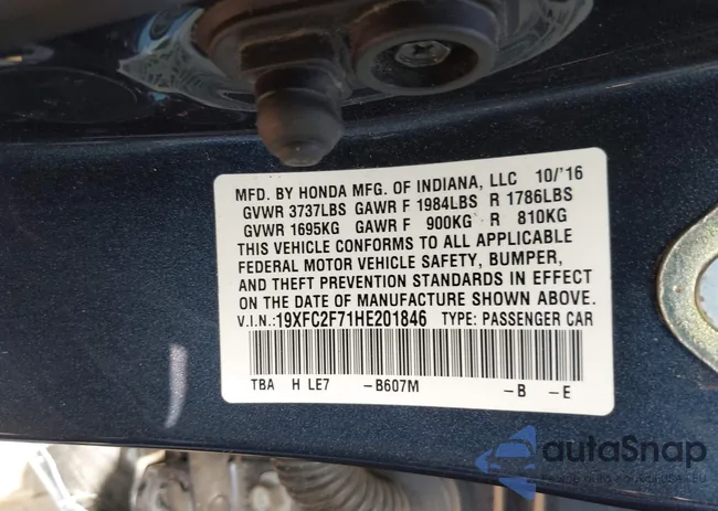 19XFC2F71HE201846: 42920874