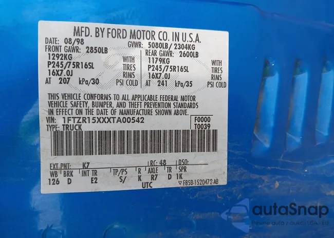 1FTZR15XXXTA00542: 42920991