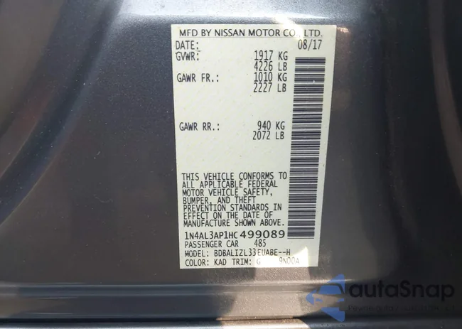 1N4AL3AP1HC499089: 42920574