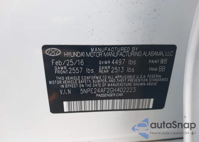 5NPE24AF2GH402223: 42920582