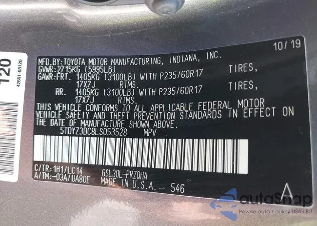 5TDYZ3DC8LS053528: 42921841