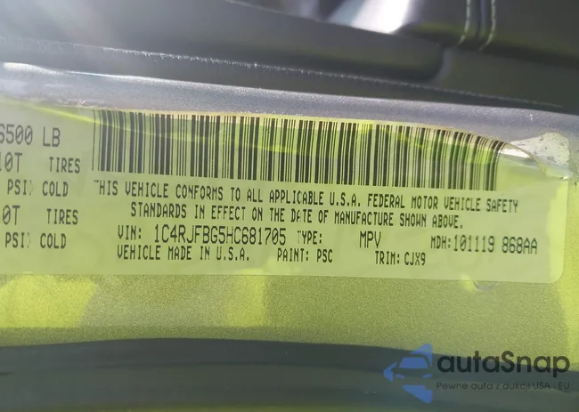 1C4RJFBG5HC681705: 42922054