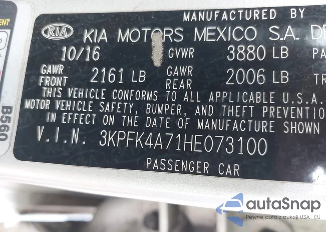 3KPFK4A71HE073100: 42921494