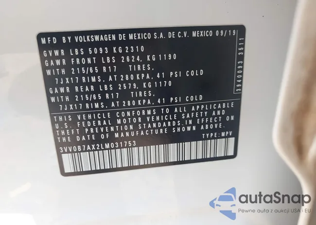 3VV0B7AX2LM031753: 42921634