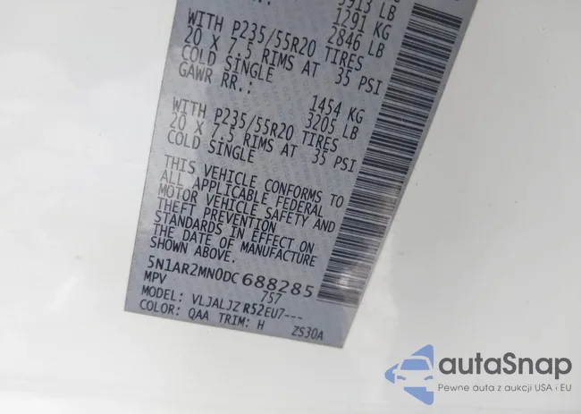 5N1AR2MN0DC688285: 42922720