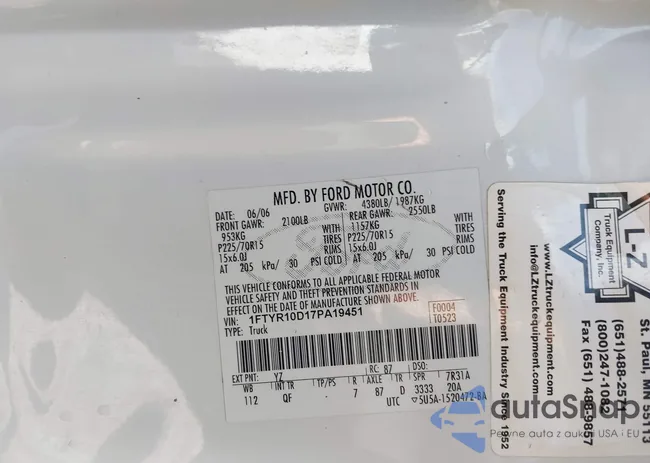 1FTYR10D17PA19451: 42922878