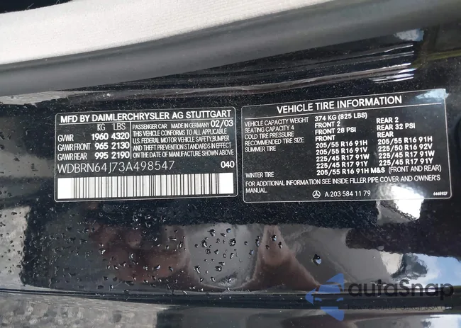 WDBRN64J73A498547: 42922885