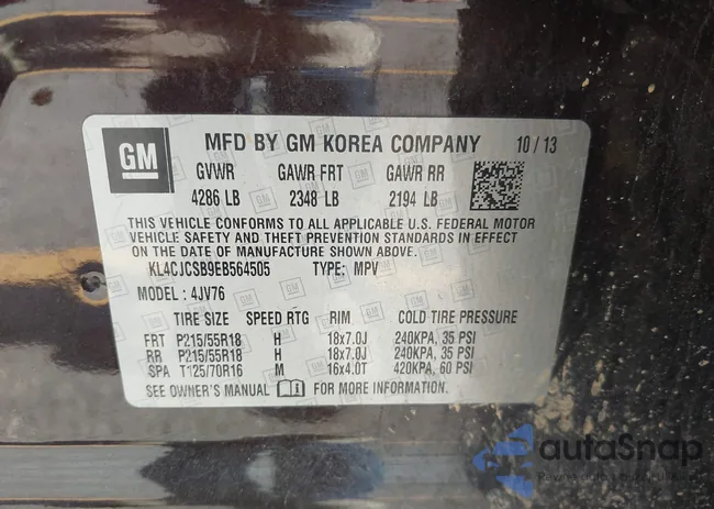 KL4CJCSB9EB564505: 42922897