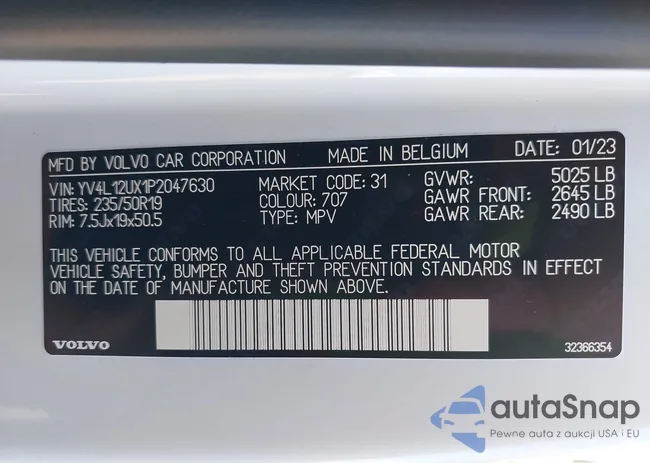 YV4L12UX1P2047630: 42923051