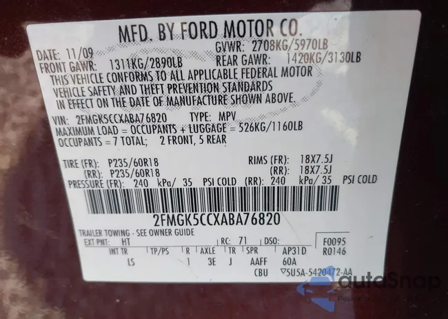 2FMGK5CCXABA76820: 42923235