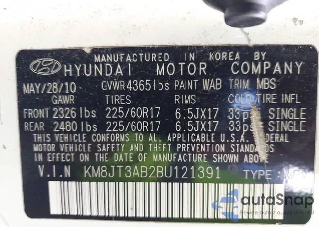 KM8JT3AB2BU121391: 42923259