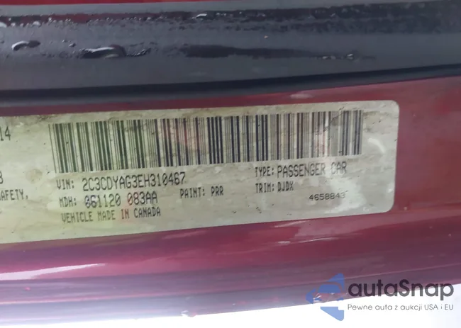 2C3CDYAG3EH310467: 42922416