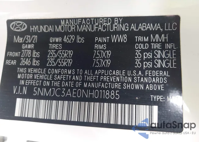 5NMJC3AE0NH011885: 42922499