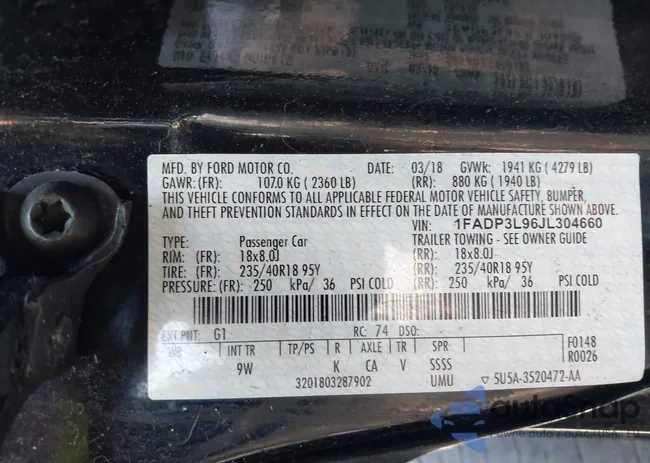 1FADP3L96JL304660: 42922582