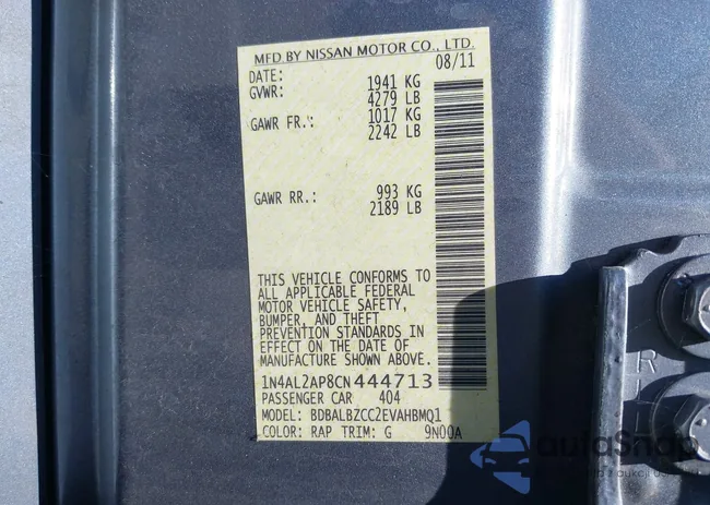 1N4AL2AP8CN444713: 42922612