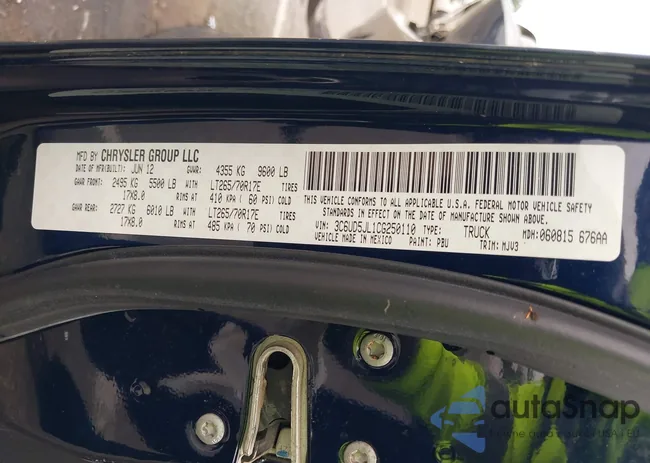 3C6UD5JL1CG250110: 42923754