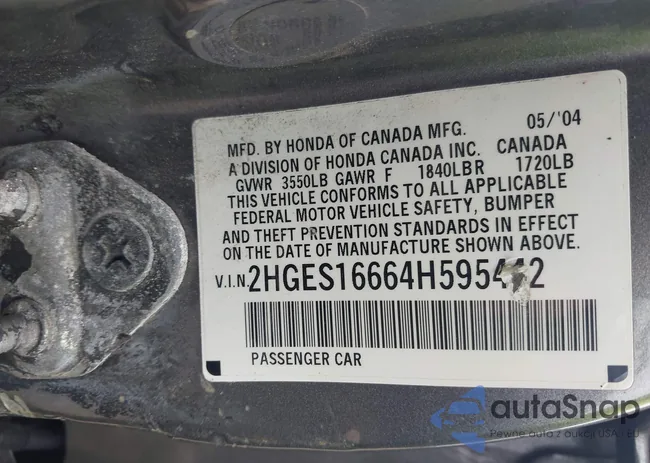 2HGES16664H595442: 42923761