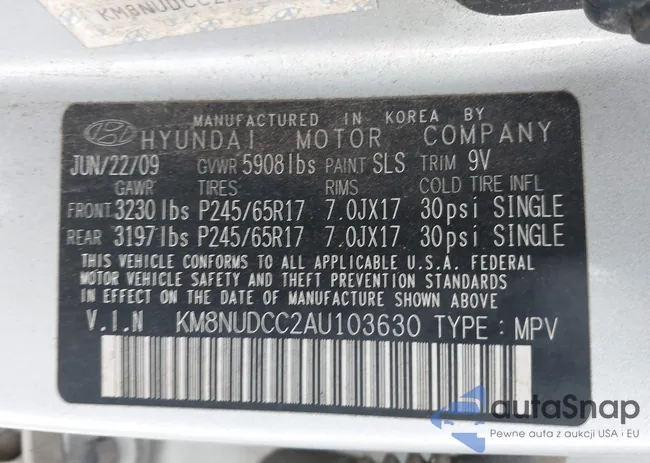 KM8NUDCC2AU103630: 42923799