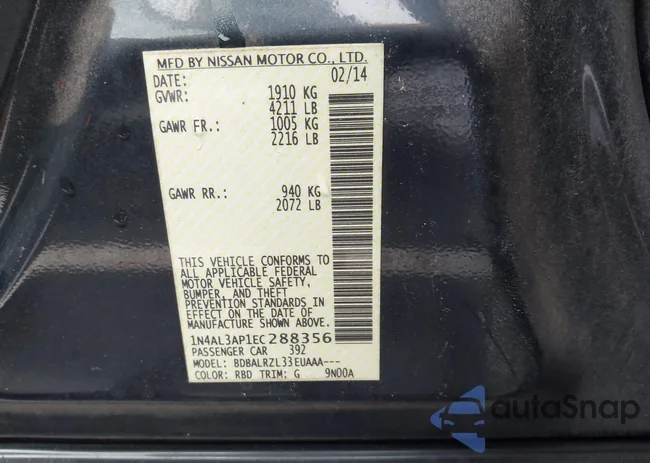 1N4AL3AP1EC288356: 42923843