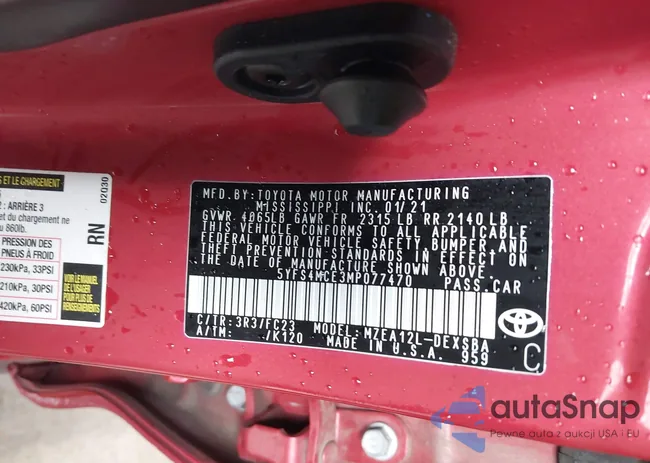 5YFS4MCE3MP077470: 42923890