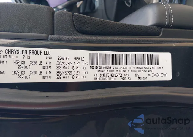 1C4RJFDJ4EC184701: 42924089