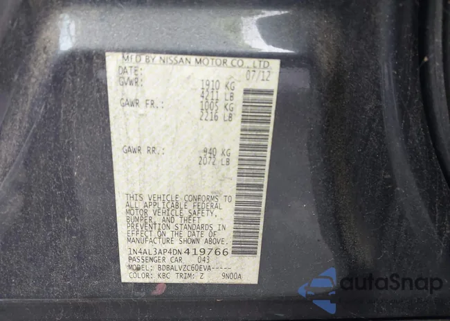 1N4AL3AP4DN419766: 42924127