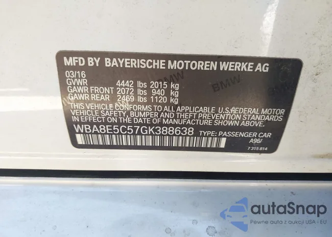 WBA8E5C57GK388638: 42923545