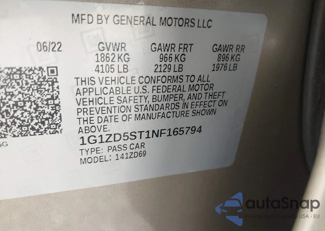 1G1ZD5ST1NF165794: 42924672