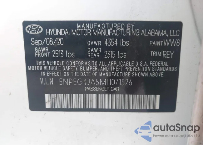 5NPEG4JA5MH071526: 42924865