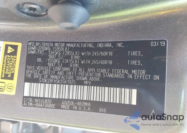 5TDKZRFH5KS561925: 42924969