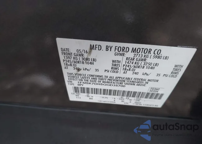 1FM5K7DH5GGD35700: 42924993