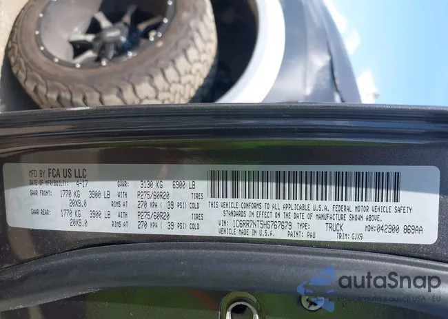 1C6RR7NT5HS767679: 42925150