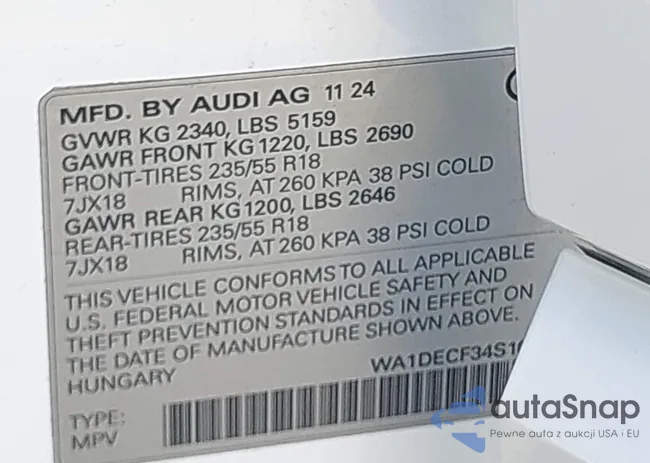 WA1DECF34S1020457: 42924313