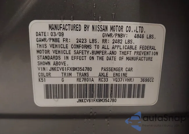 JNKCV61FX9M354780: 42924462