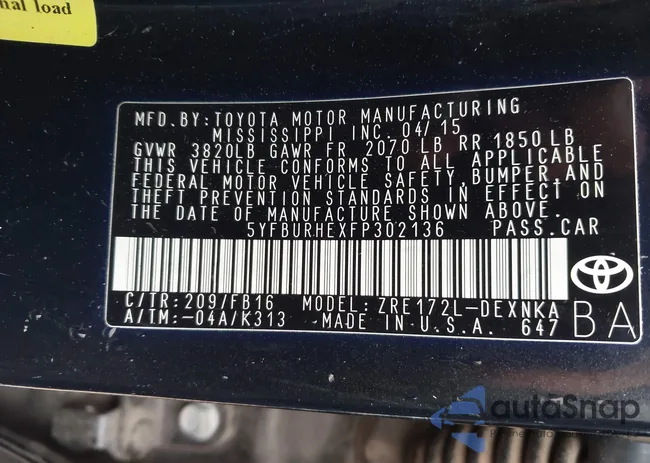 5YFBURHEXFP302136: 42924516