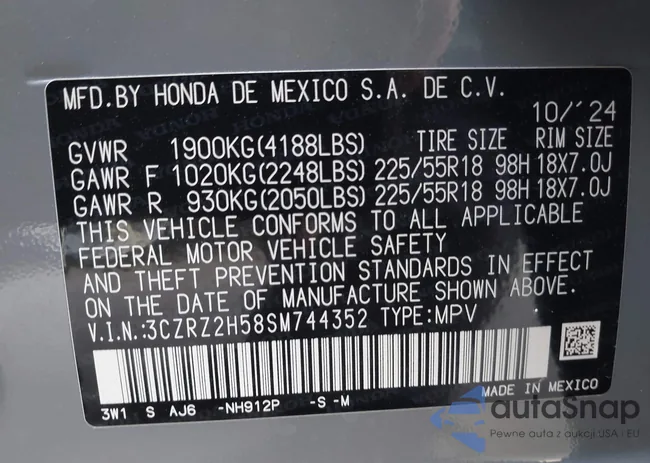 3CZRZ2H58SM744352: 42924517