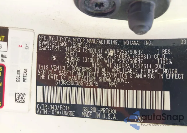 5TDKK3DC3BS139015: 42924618